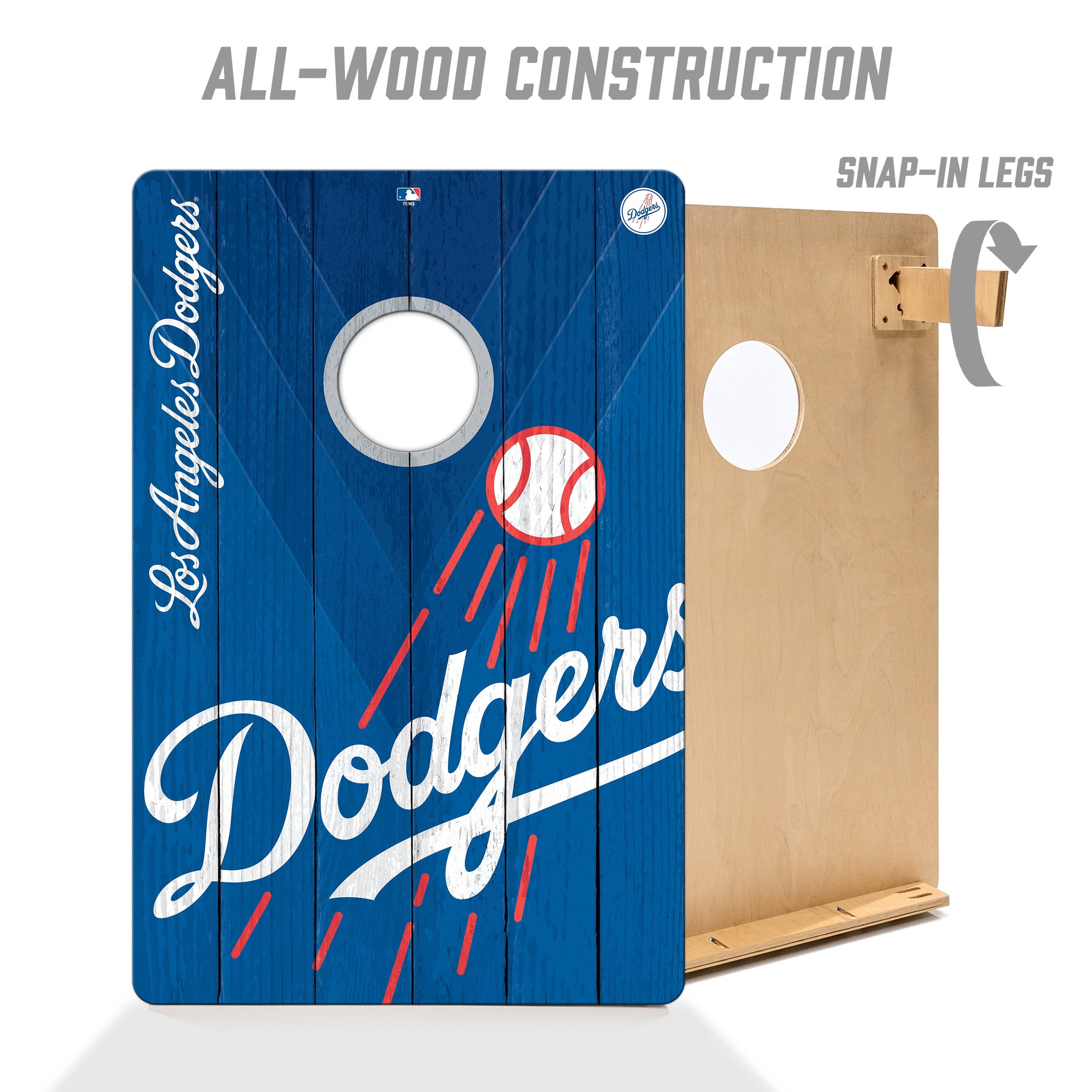 YouTheFan MLB Los Angeles Dodgers 2' x 3' Cornhole Game No Bags