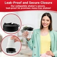 thumbnail image 4 of Tilcore Collapsible 600ml Black Shaker Bottle with Leakproof Lid, 4 of 8