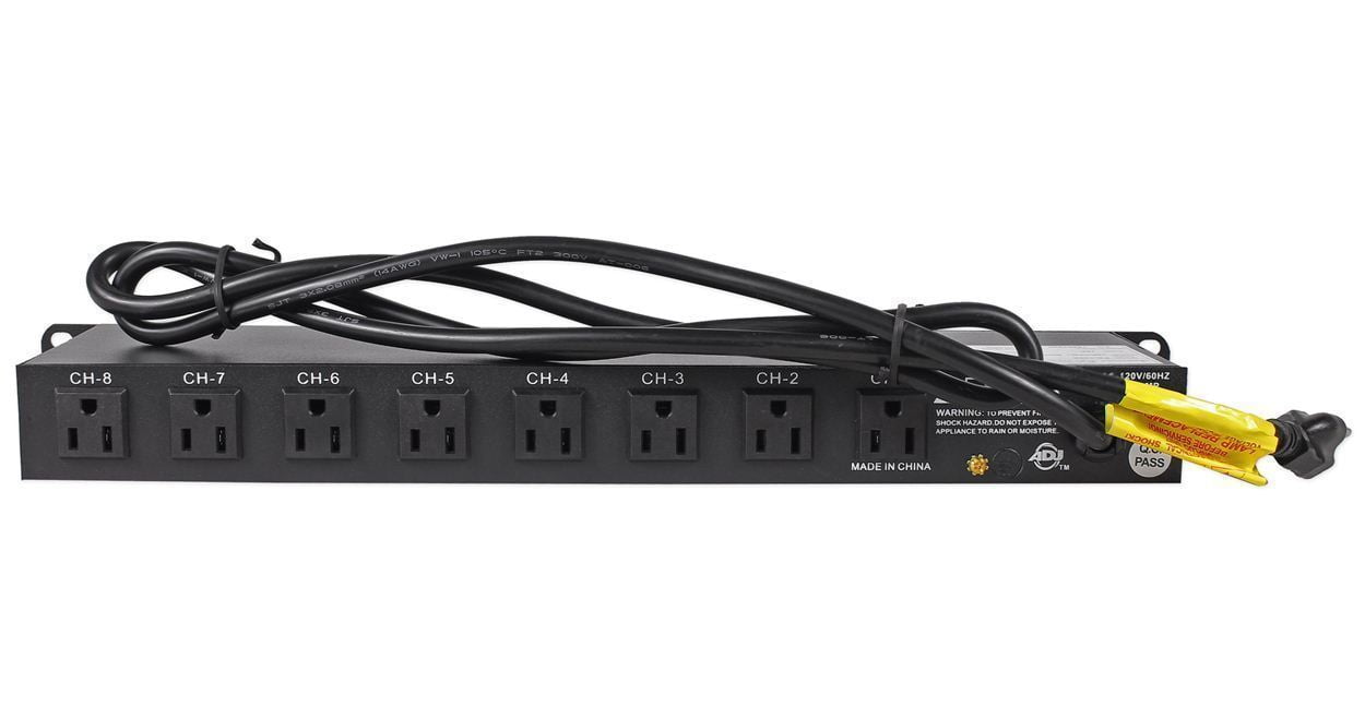 American DJ Fog Fury 3000 Watt High Output DMX Fog Machine w/Remote+Power Strip