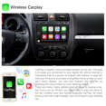 thumbnail image 5 of 9" Android 12 Car Radio Stereo for VW Passat CC Polo Golf 5 6 Plus Tiguan EOS Beetle, 2+32GB Wireless CarPlay GPS Navi WiFi Bluetooth DSP RDS SWC, 5 of 11