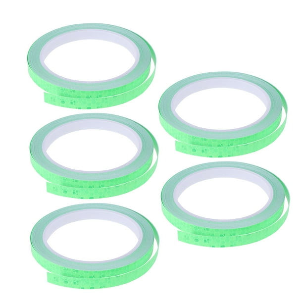 pegatinas reflectantes para ruedas, accesorios de seguridad, cintas adhesivas para llantas, tiras de advertencia para ruedas de ciclismo (verde)