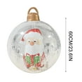 Jioakfa 2024 Christmas Decoration Bell Ball 60Cm Outdoor Christmas