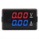 thumbnail image 1 of DC0-100V 10A LED Voltímetro Digital Amperímetro Coche Motos Voltaje Medidor de Corriente Detectores Probador Fácil de Usar, Rojo+Azul, 1 of 5