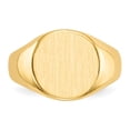 thumbnail image 4 of 14K Yellow Gold Ring Band Signet 10.5x11.0mm Closed Back, 4 of 5