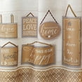 thumbnail image 4 of Woven Trends Modern Farmhouse 3-Piece Window Curtains, Two Tier Panels & Valance, Elegant Textured Soft Curtain for Living, Dining Room, Bedroom, Kitchen (58 x 24 in., Beige), 4 of 5