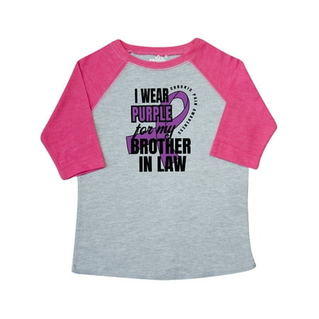 

Inktastic Chronic Pain I Wear Purple For My Brother in Law Gift Toddler Boy or Toddler Girl T-Shirt