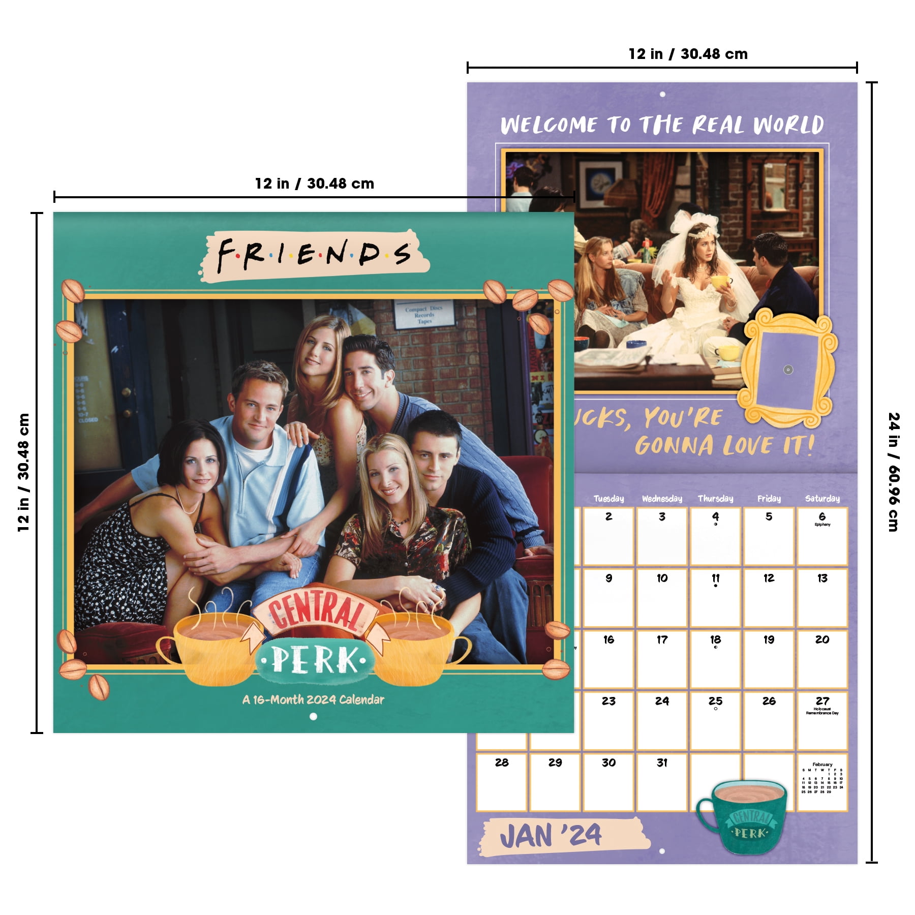 Friends 2024 Square Calendar