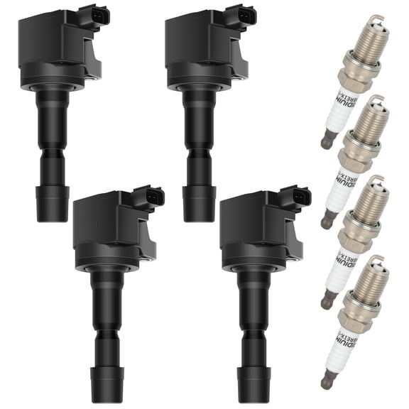 ECCPP UF626 4 ignition coils with 4 iridium Spark Plugs for Honda 2009 2010 2011 2012 2013 Fit 1.5L UF-626 5C1721 E1126