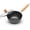 Cold-Forged Iron, variant on 11" Round Bottom Carbon Steel Wok, Traditional Chinese Stir Fry Pan for Gas Stove & Wok Ring, Round-Bottom Induction Wok Burner Compatible, Uncoated Small Wok Pan