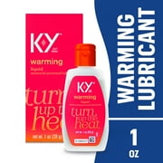 K-Y Warming  Lube,  Glycerin Based Sensorial Personal Lubricant For Couples and Sexual Wellness,1 fl oz