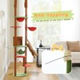 thumbnail image 3 of PAWZ Road Floor to Ceiling Cat Tree 92"-102" Adjustable Cat Tree Multi-Level Cat Tower for Indoor Cats, Brown, 3 of 9