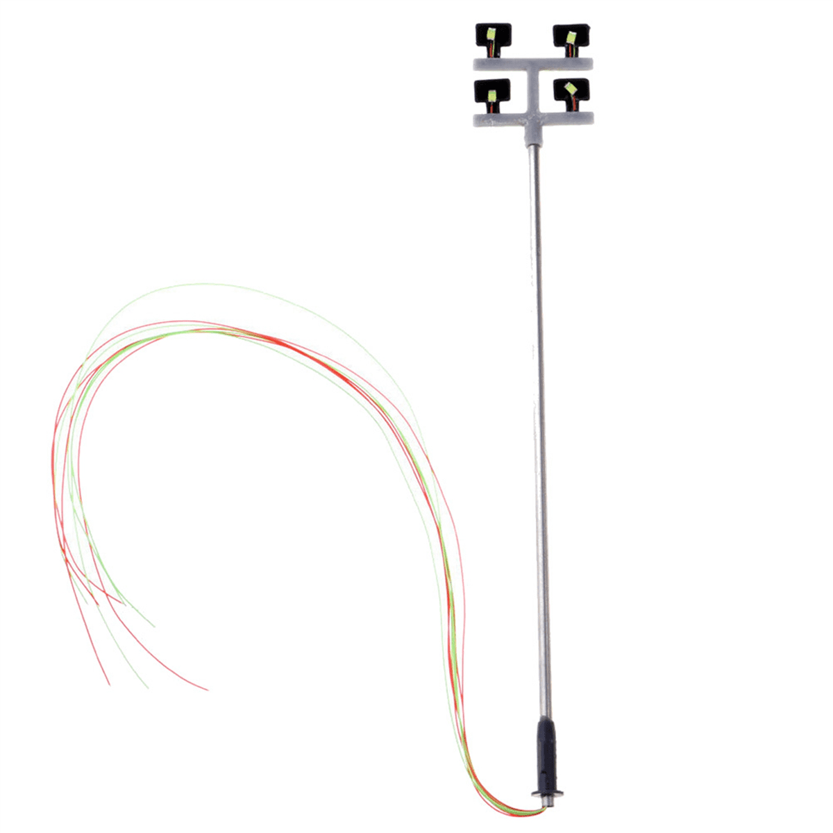 Set De 4 Lampadaires D’éclairage HO – Tours Lumineuses Miniatures Pour Train, Jardin Ou Stade – 3V LED