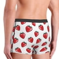 thumbnail image 4 of Bingfone Hand Drawn Strawberry Men's Underwear - Casual Stretch Boxer Briefs-Small, 4 of 7