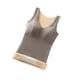 thumbnail image 1 of Guardurnaity Chaleco térmico de terciopelo para mujer, ropa interior acolchada sin mangas para clima frío, Top básico, ropa cómoda desmontable Ropa interior Gris oscuro, 1 of 6