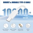 thumbnail image 4 of USB C to C Charging Cable 10ft,60W Fast Type C to C Charger Cord Compatible with iPhone 16 Pro Max/15 Plus/15 Pro Max, MacBook Pro 2021/2020/2019,iPad Mini/Air/Galaxy S23+/S23 Ultra, 4 of 7