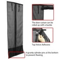 thumbnail image 4 of RV Mosquito Screen Door Curtain Magnetic Closure | Tear-Resistant Pet-Proof Mesh Sunshade | Breathable Bug Net for Camper Travel Trailer Fifth Wheel | Fits 79.5x28.5 in | Black Polyester | 1 Piece, 4 of 6