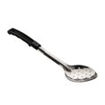 thumbnail image 1 of Browne Conventional Stainless Steel Perforated Serving Spoon with Black Plastic Handle, 15 in, 1 of 1
