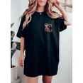 thumbnail image 1 of Women's Casual Short Sleeve Crew Neck T-Shirt - "Salty Tequila" Graphic Print with Cocktail & Floral Design, 100% Cotton Machine Washable, Relaxed Fit for Spring Summer Outfit, Soft Fab, 1 of 7