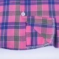 thumbnail image 5 of Yuyuekeji Plaid Casual Boys' Short Sleeve Woven Shirt Button Down Shirts 6-12 Years, 5 of 7
