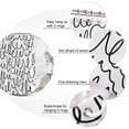 thumbnail image 3 of Black Abstract Swirls Bathroom Shower Curtains with 12 Hooks Polyester Waterproof Shower Curtain for Stalls and Bathtubs Minimalist Modern Decorative Bathroom Privacy Curtain 72x78 Inches, 3 of 9