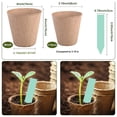 thumbnail image 4 of 100 Pcs 4” Peat Pots with 100 Pcs Plant Labels, Biodegradable Pots for Seedlings with Drainage Holes, 2 Transplant Tools, MQINGHOS Garden Plant Nursery Pots Seed Starting Trays, 4 of 7