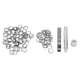 thumbnail image 5 of Juegos de ojales con herramienta de instalación, kit de herramientas para ojales, herramienta de ajuste de 100 ojales, kit de ojales con herramientas de ajuste, elegante y moderno, 5 of 8