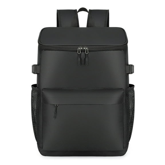 AUXDIQ 19L Insulated Cooler Backpack Leak-Proof Lunch Bag Insulated Picnic Backpack, Black