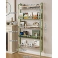 thumbnail image 2 of Behind The Door Bathroom Shelf Narrow 5-Tier, Space-Saving Slim Storage Shelf Narrow Shelving Unit for Bathroom and Kitchen White, 2 of 15