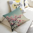 thumbnail image 5 of tree pink flowers blue skylinen throw pillowcase decoration pillowcase gifting preferred 18x18 inch cushion cover 2 sets sofa pillowcase sofa bedroom living room car, 5 of 8