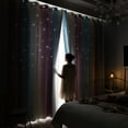 thumbnail image 5 of Star Curtains Stars Blackout Curtains for Girls Bedroom Living Room Colorful Double Layer Star Window Curtains, 1 Panel (53"W x 95"L，Gray), 5 of 8