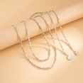 thumbnail image 4 of NICKSUN Multi-Layer Beaded Lariat Y Necklace, Adjustable Long Drop Pendant Stackable Bead Chain Necklace for Women, Bohemian Double Strand Slide Choker Neck Jewelry, 4 of 6