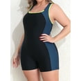 thumbnail image 4 of Charmo Plus Size Swimsuit for Womens Athletic Boyleg One Piece Bathing Suit, 4 of 5