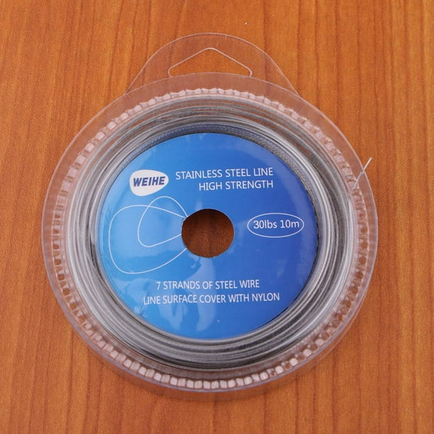 Cable de Línea de 7 Hebras Shamjiam Acero Inoxidable 30LBS