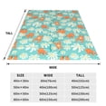 thumbnail image 3 of Bingfone Cute Sloth on Floral Tree Print Flannel Fleece Blanket Throw Blanket for Bed,Sofa,Couch,Travel,Camping(60"x50" ), 3 of 8