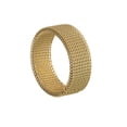 thumbnail image 4 of Titanium Steel Woven Mesh Deformation Ring, 4 of 8