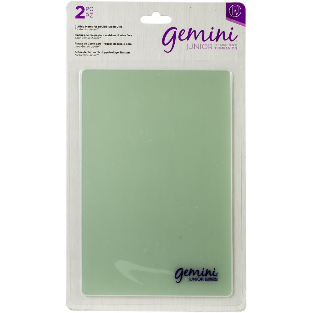 Crafter's Companion Gemini Junior Clear Cutting Plates 2/Package, For