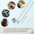 thumbnail image 5 of Rose Flower Urn Necklace for Ashes Cremation Jewelry Heart Urn Pendant for Ashes Memorial Jewelry Gift, 5 of 6