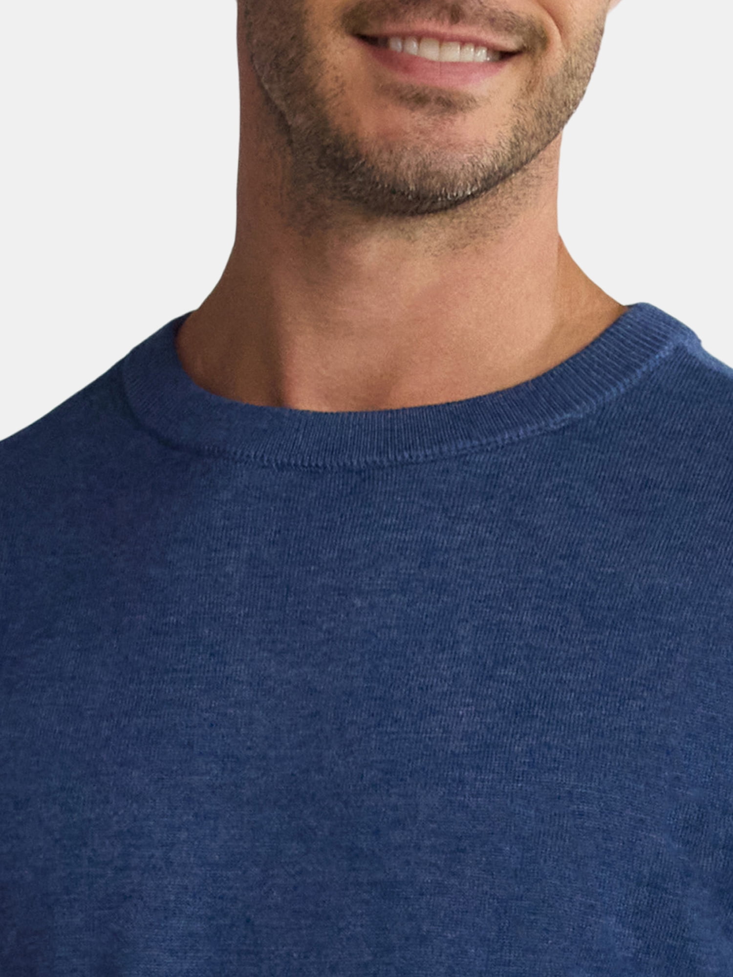 George Men's & Big Men's Relaxed Fit Lightweight Crewneck Sweater, Sizes XS-3XL
