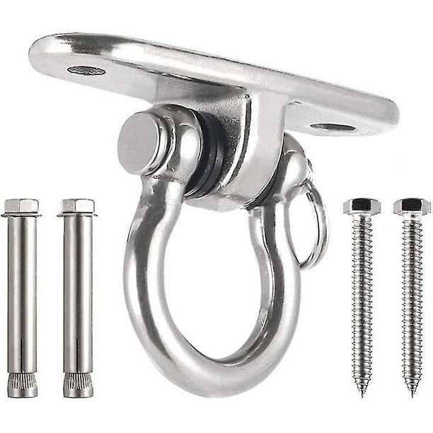 Gancho de techo resistente, ganchos giratorios para colgar de alta resistencia, soporte para hamaca de Yoga, gancho de techo montado en la pared, para hamaca, asiento de porche