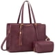thumbnail image 1 of Bolsa de cuero vintage LOVEVOOK para portátil de 15.6 pulgadas con bolso de mano, 1 of 6