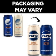 Pepsi Nitro, Vanilla Draft Cola, Soda Pop, 13.65 fl oz, 4 Pack Cans