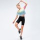 thumbnail image 4 of Camiseta deportiva de manga corta para mujer, holgada, de secado rápido, transpirable, para entrenamiento al aire libre, yoga, 10104, 4 of 6