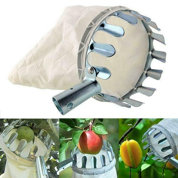 Chmadoxn Fruit Picker- Basket Bag Picking Apple-Orange Tree Grab-Cloth Gardening Tool fruit picker