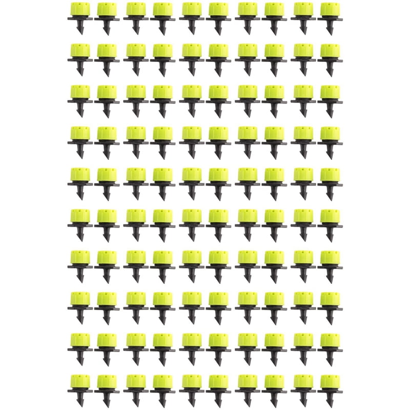 500Pcs 1/4Inch Adjustable Micro-Type Drip Irrigation System Watering Sprinklers Anti-Clogging Emitter Garden Supplies