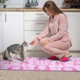 thumbnail image 3 of Pink Breast Cancer Kitchen Rugs Sets Of 2,Anti Fatigue Kitchen Mat Rugs Non Slip Washable,Decorative Kitchen Floor Mats for Kitchen,Sink,Laundry,17"x30"+17"x47", 3 of 7