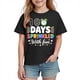 thumbnail image 2 of Blusas y camisas de manga corta con cuello redondo para niños y niñas, camisetas gráficas de manga corta, blusas con estampados bonitos para la temporada escolar., 2 of 9