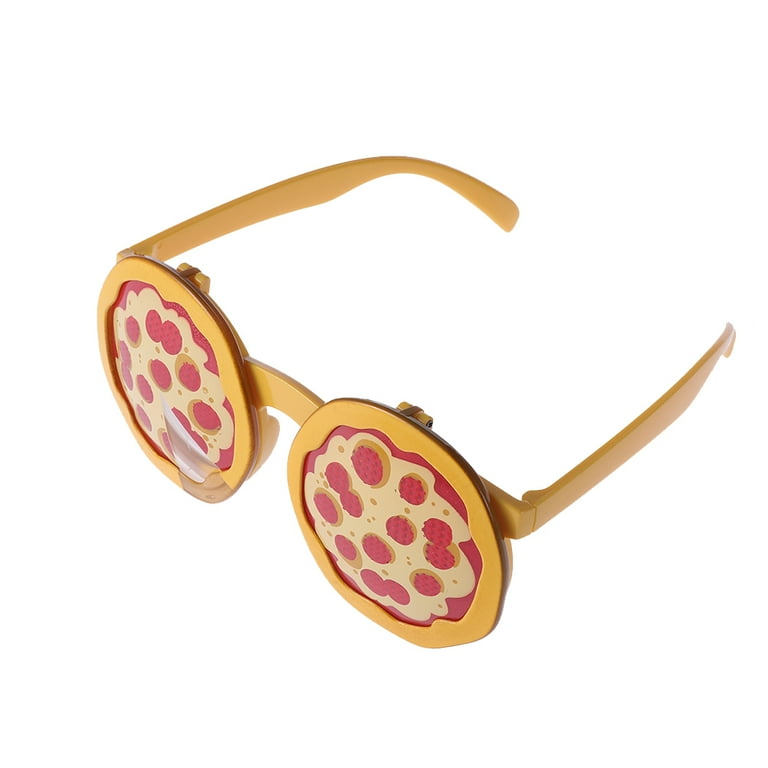 Nuolux Glasses Party Eyeglasses Novelty Funny Pizza Sunglasses Silly Cosplay Kids Christmas Costume Photo Prop Funky Eyewear