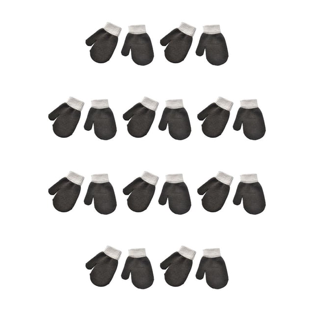 Minnieouse 1 par de manoplas para niños, accesorios de ropa cómodos de estilo sencillo, manoplas de Color sólido para niñas y niños para café de Café 10piezas Minnieouse CBP388524