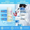 thumbnail image 5 of All-New 16 in 1 Drinking Water Testing Kit 125 Strips - Home Tap and Well Water Test Kit for Hardness, Lead, Iron, Copper, Chlorine, Nitrate, Nitrite, pH, etc, 5 of 10