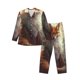 thumbnail image 1 of Balery Mystic Fox With Halo Pijama para Hombre de Dos Piezas con Manga Larga, Conjunto de Dormir y Descanso Suave con Bolsillos-Small, 1 of 7